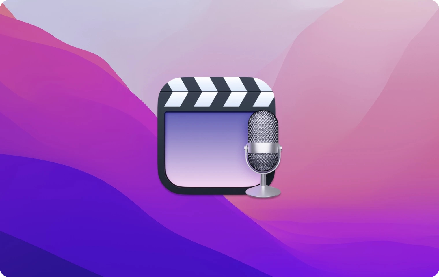 Claquette icon on macOS Monterey background