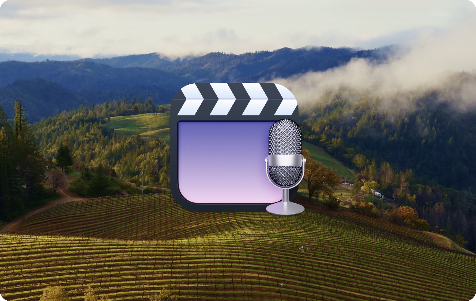 Claquette icon on macOS Sonoma background